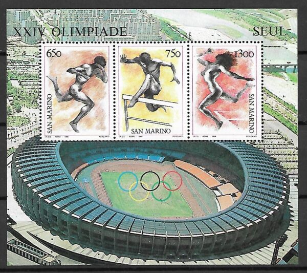 OLIMPIADA LETNIA SAN MARINO MI.BL.11**
