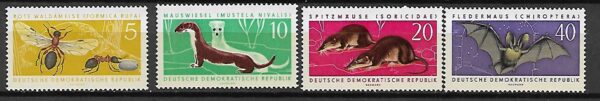 ZWIERZĘTA CHRONIONE DDR MI.869-872**