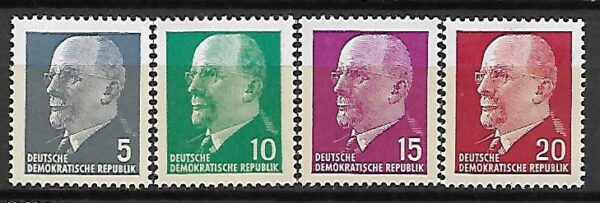 SŁAWNI LUDZIE DDR MI.845-848**