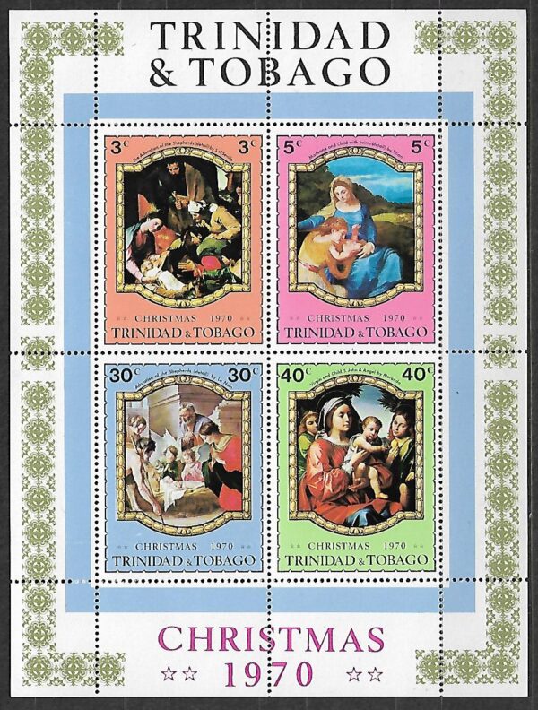 BOŻE NARODZENIE TRYNIDAD TOBAGO MI.BL.1**
