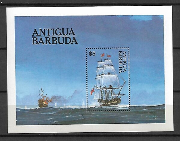 ŻAGLOWIEC ANTIGUA BARBUDA MI.BL.75**