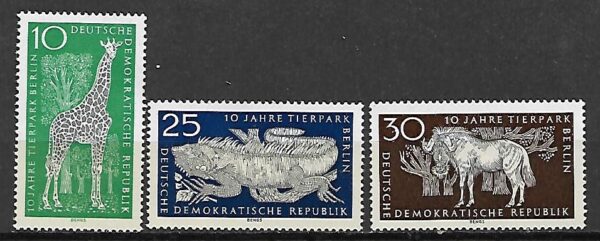 ZWIERZĘTA DDR MI.1093-1095**