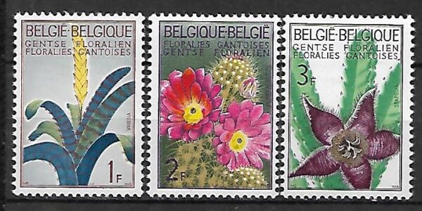 KWIATY BELGIA MI.1375-1377**