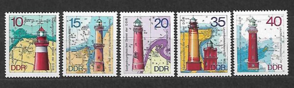 LATARNIE MORSKIE DDR MI.1953-1957**