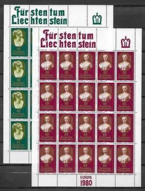 EUROPA LIECHTENSTEIN MI.ARK.741-742**