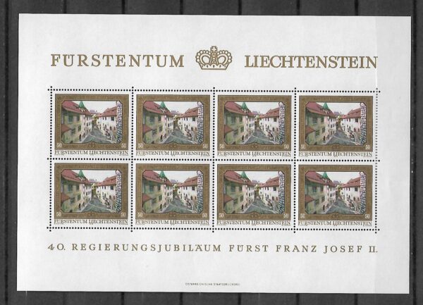 ARCHITKEKTURA LIECHTENSTEIN MI.ARK.706-709**KOMPLET - obrazek 2