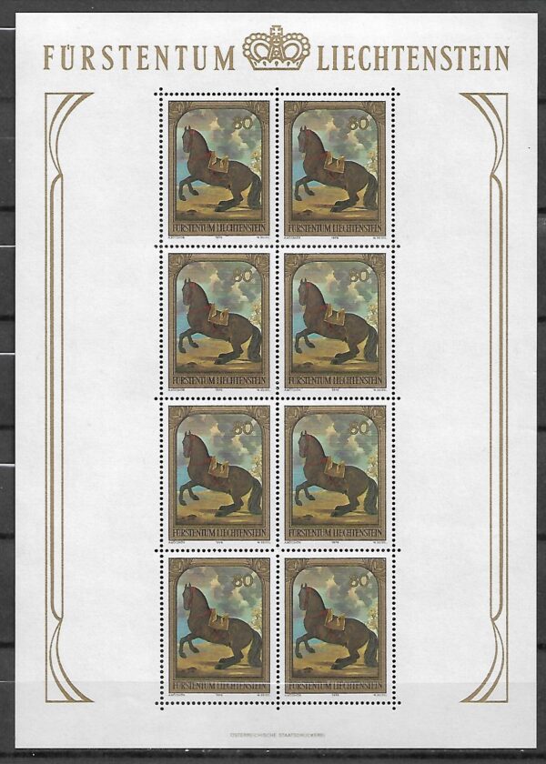 MALARSTWO LIECHTENSTEIN MI.717-719**KOMPLET ARKUSZY - obrazek 2