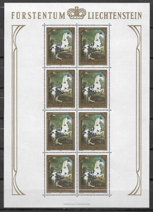 MALARSTWO LIECHTENSTEIN MI.717-719**KOMPLET ARKUSZY
