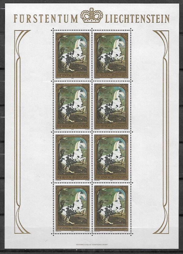 MALARSTWO LIECHTENSTEIN MI.717-719**KOMPLET ARKUSZY