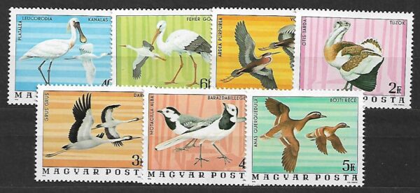 PTAKI Z PARKU NARODOWEGO WĘGRY MI.3171-3177**