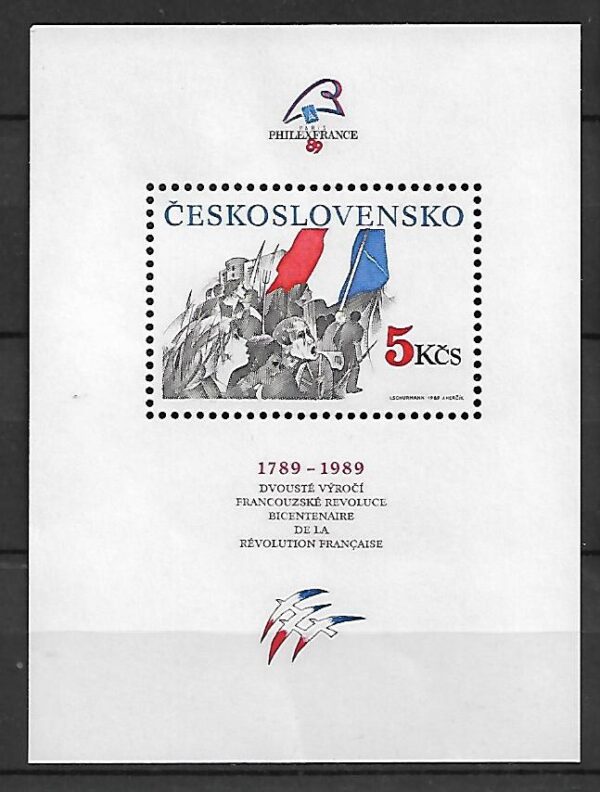 REWOLUCJA CZECHOSŁOWACJA MI.BL.93**