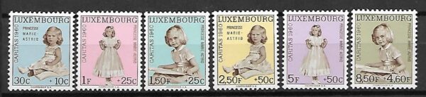 SŁAWNI LUDZIE LUXEMBURG MI.631-636**