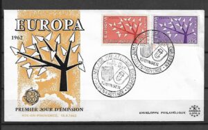 EUROPA CEPT FRANCJA MI.1411-1412 FDC