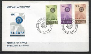 EUROPA CEPT CYPR MI.292-294 FDC