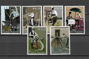 ROBOTNICY SAN MARINO MI.2038-2043**