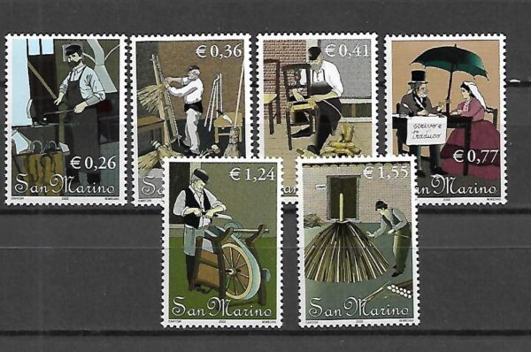 ROBOTNICY SAN MARINO MI.2038-2043**