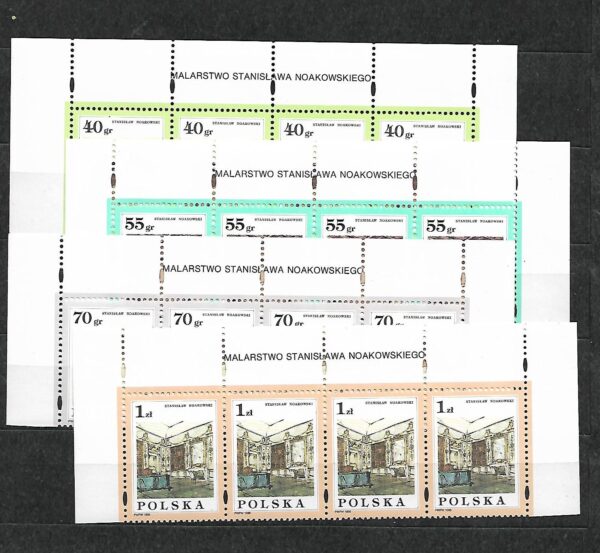 FI.3451-3454**Z NAPISEM NA LISTWIE