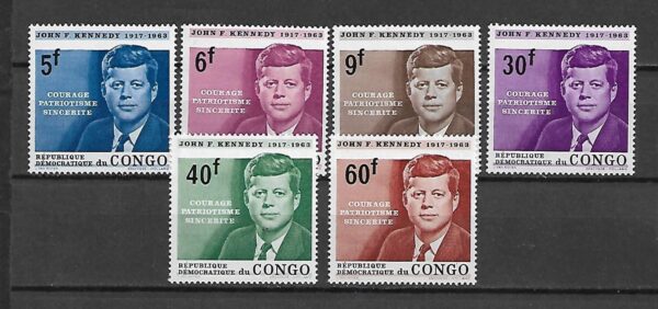 J.F.KENNEDY KONGO MI.207-212**