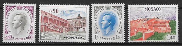 PAŁAC KSIĄŻĘCY MONAKO MI.1017-1020**