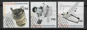INNOWACJE TECHNICZNE LIECHTENSTEIN MI.1431-1433 KASOWANY