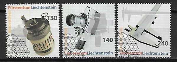 INNOWACJE TECHNICZNE LIECHTENSTEIN MI.1431-1433 KASOWANY
