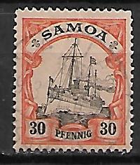 KOLONIE NIEMIECKIE SAMOA MI.12 KASOWANY
