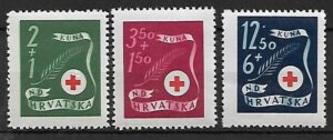 CZERWONY KRZYŻ CHORWACJA MI.167-169**