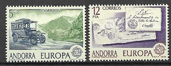 EUROPA CEPT ANDORRA HISZPAŃSKA MI.123-124**
