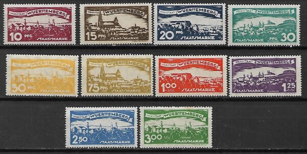 KSIĘSTWO NIEMIECKIE WITEMBERGIA MI.272-281**