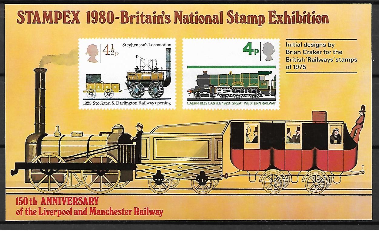 LOKOMOTYWY BLOK Z WYSTAWY FILATELISTYCZNEJ**