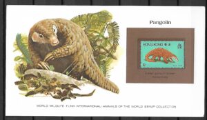 ŁUSKOWIEC HONG KONG KOLEKCJA ZWIERZĄT ŚWIATA NA KARCIE