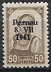 OKUPACJA NIEMIECKA ESTONII PERNAU MI.10II**