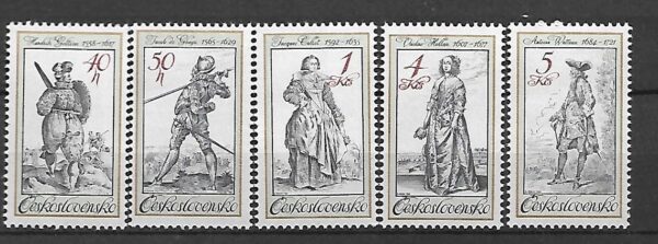 SŁAWNI LUDZIE CZECHOSŁOWACJA MI.2742-2746**