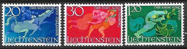 SZTUKA LIECHTENSTEIN MI.475-477**