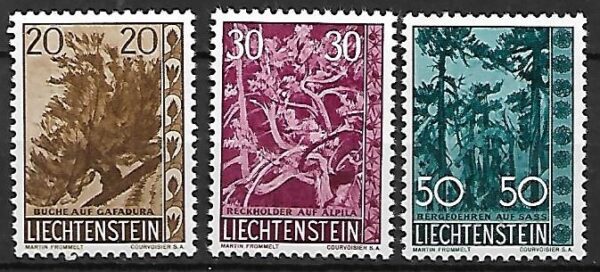 DRZEWA LIECHTENSTEIN MI.399-401**