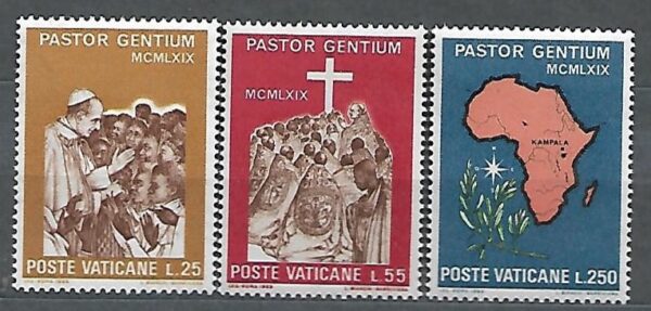PAPIEŻ W AFRYCE WATYKAN MI.550-552**
