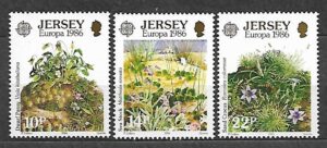 EUROPA CEPT JERSEY MI.378-380**