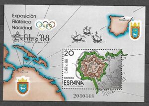 WYSTAWA FILATELISTYCZNA HISZPANIA MI.BL.32**