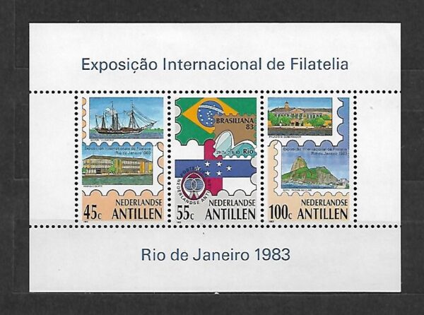WYSTAWA FILATELISTYCZNA ANTYLLE HOLENDERSKIE MI.494-496**