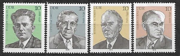 SŁAWNI LUDZIE DDR MI.2454-2457**