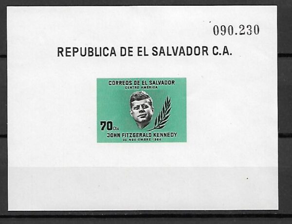 J.F.KENNEDY SALWADOR MI.BL.22**