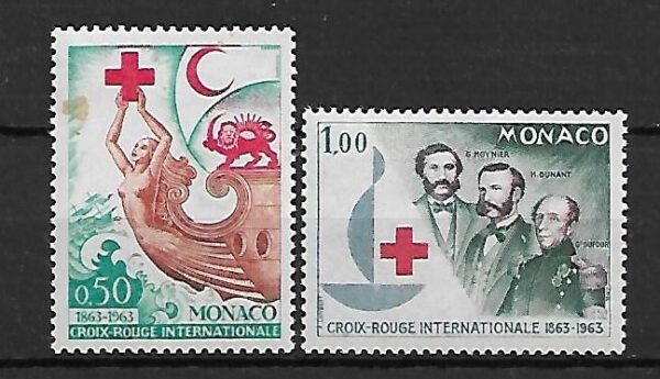 CZERWONY KRZYŻ MONAKO MI.726-727**