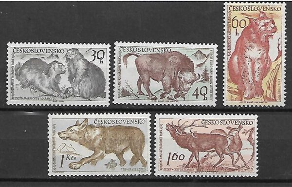 ZWIERZĘTA CZECHOSŁOWACJA MI.1153-1157**