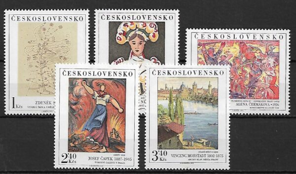 MALARSTWO CZECHOSŁOWACJA MI.2294-2298**