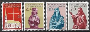 RELIGIA LIECHTENSTEIN MI.470-473**