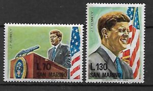 J.F.KENNEDY SAN MARINO MI.827-828**