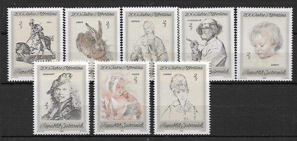 MALARSTWO AUSTRIA MI.1307-1314**