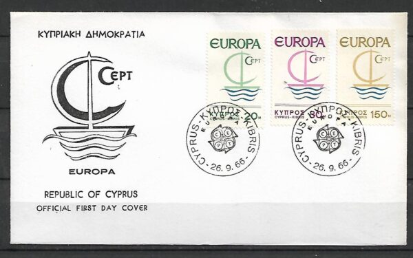 EUROPA CEPT CYPR MI.270-272 FDC
