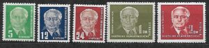 SŁAWNI LUDZIE DDR MI.322-326**