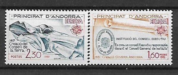 EUROPA CEPT ANDORRA FRANCUSKA MI.321-322**